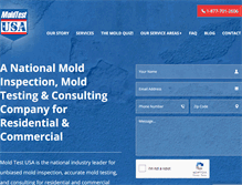 Tablet Screenshot of moldtestusa.com